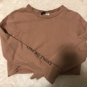 Nude Cropped Sweater